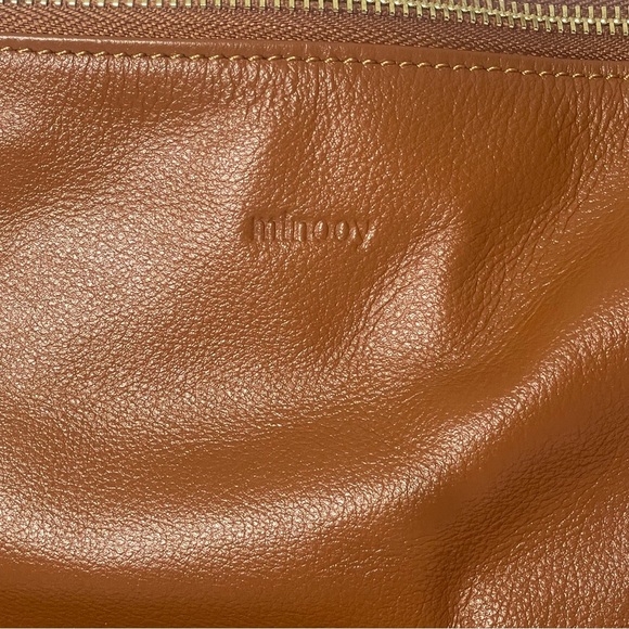 Share Minooy Hera Crossbody Tote Shoulder Bag Caramel Color 6.6L Soft Leather - Picture 4 of 16